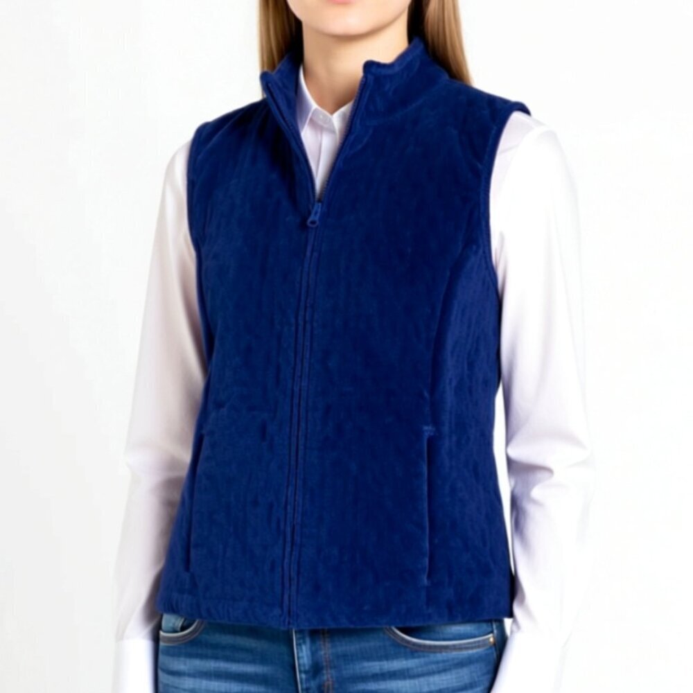 Basic Editions Quilted Vest Size Small (G3)